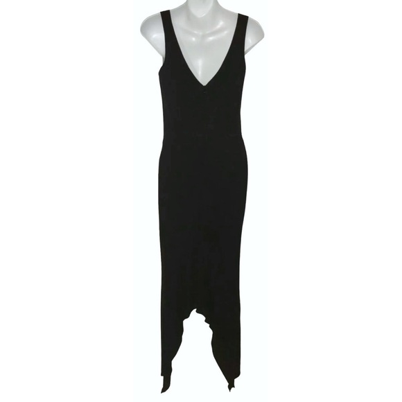 David Meister Dress Handkerchief Black Stevie Nicks Goth Witchy ALT Whimsygoth - Picture 5 of 11